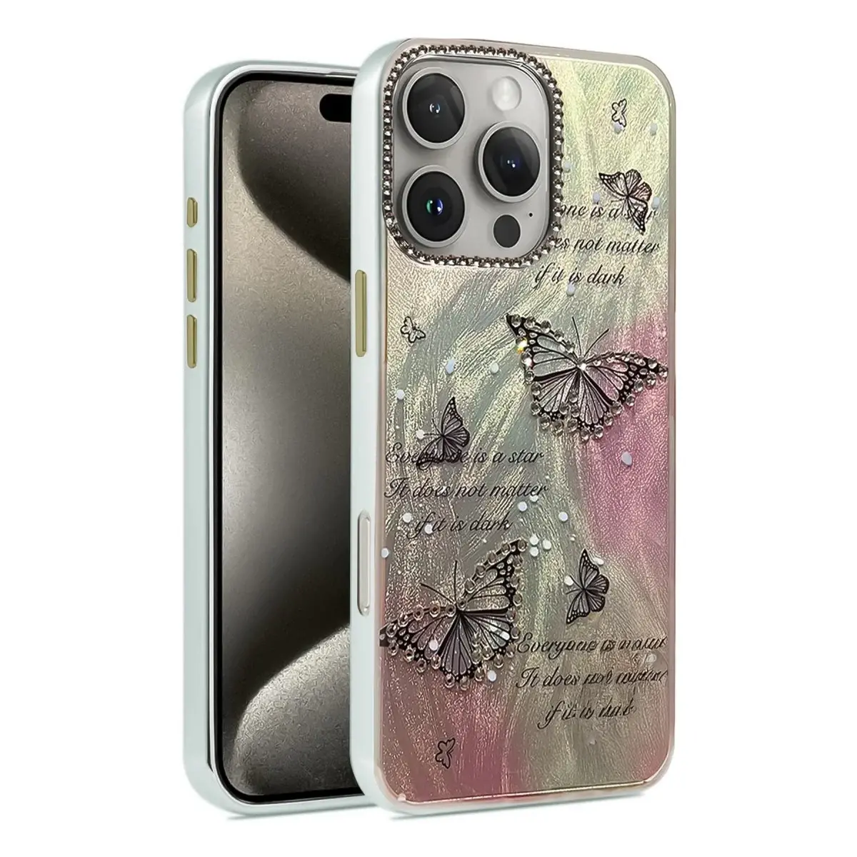 İphone 16 Pro Kılıf Blade Aynalı Desenli Kapak - Desen 6