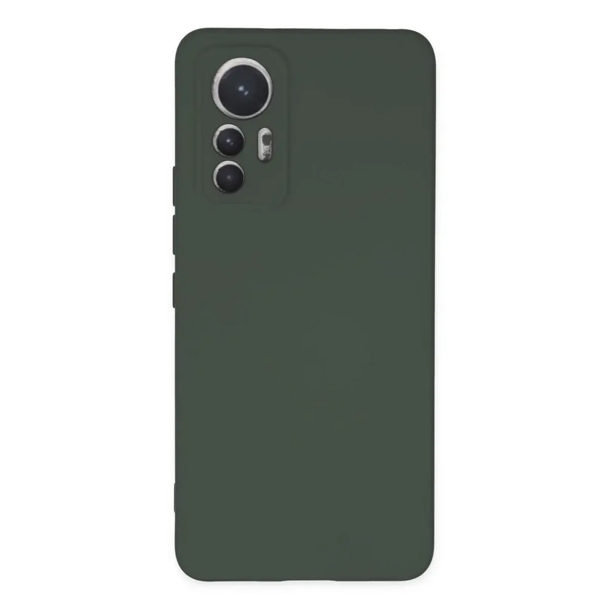 Xiaomi Mi 12 Lite Kılıf Nano İçi Kadife Silikon - Koyu Yeşil