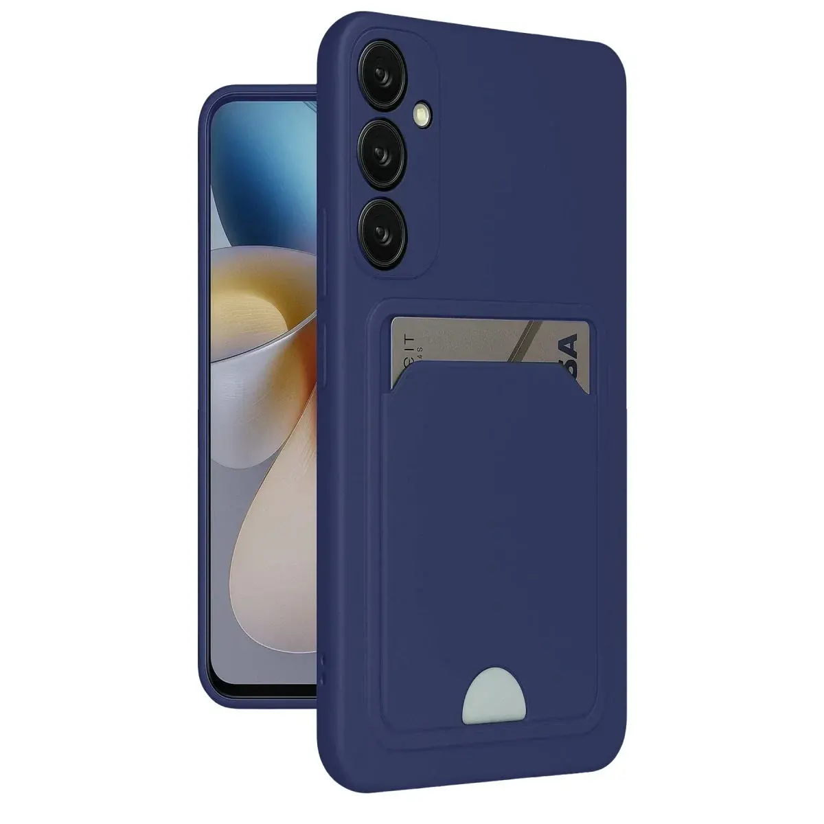 Samsung Galaxy S24 Plus Kelvin Kartvizitli Silikon - Lacivert