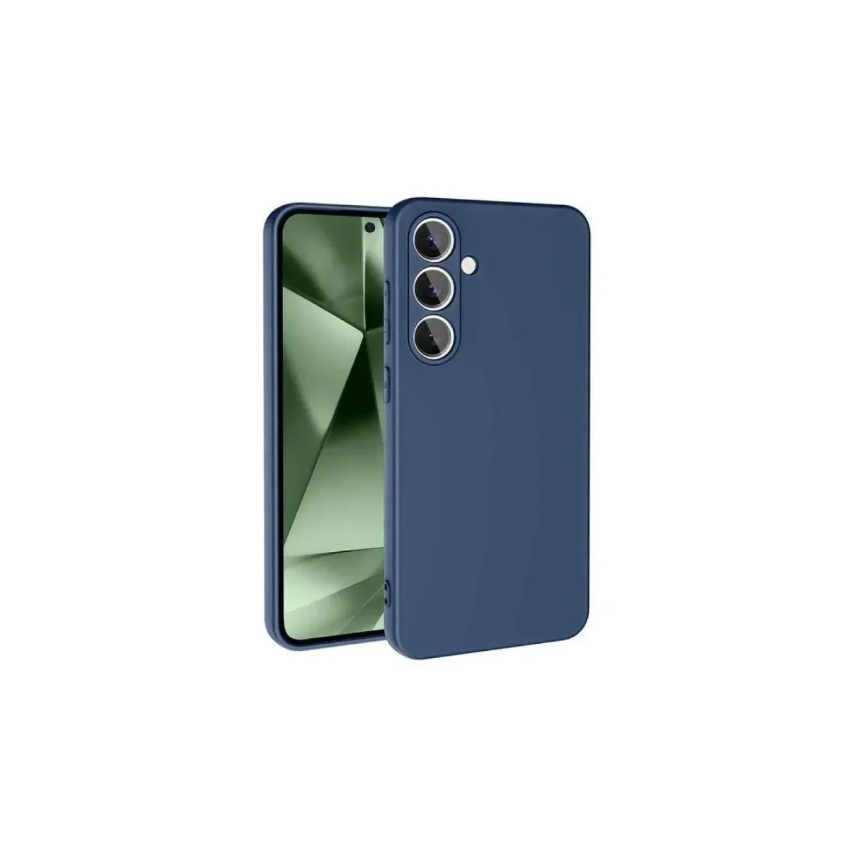 Samsung Galaxy S24 Fe Kılıf Nano İçi Kadife Silikon - Lacivert
