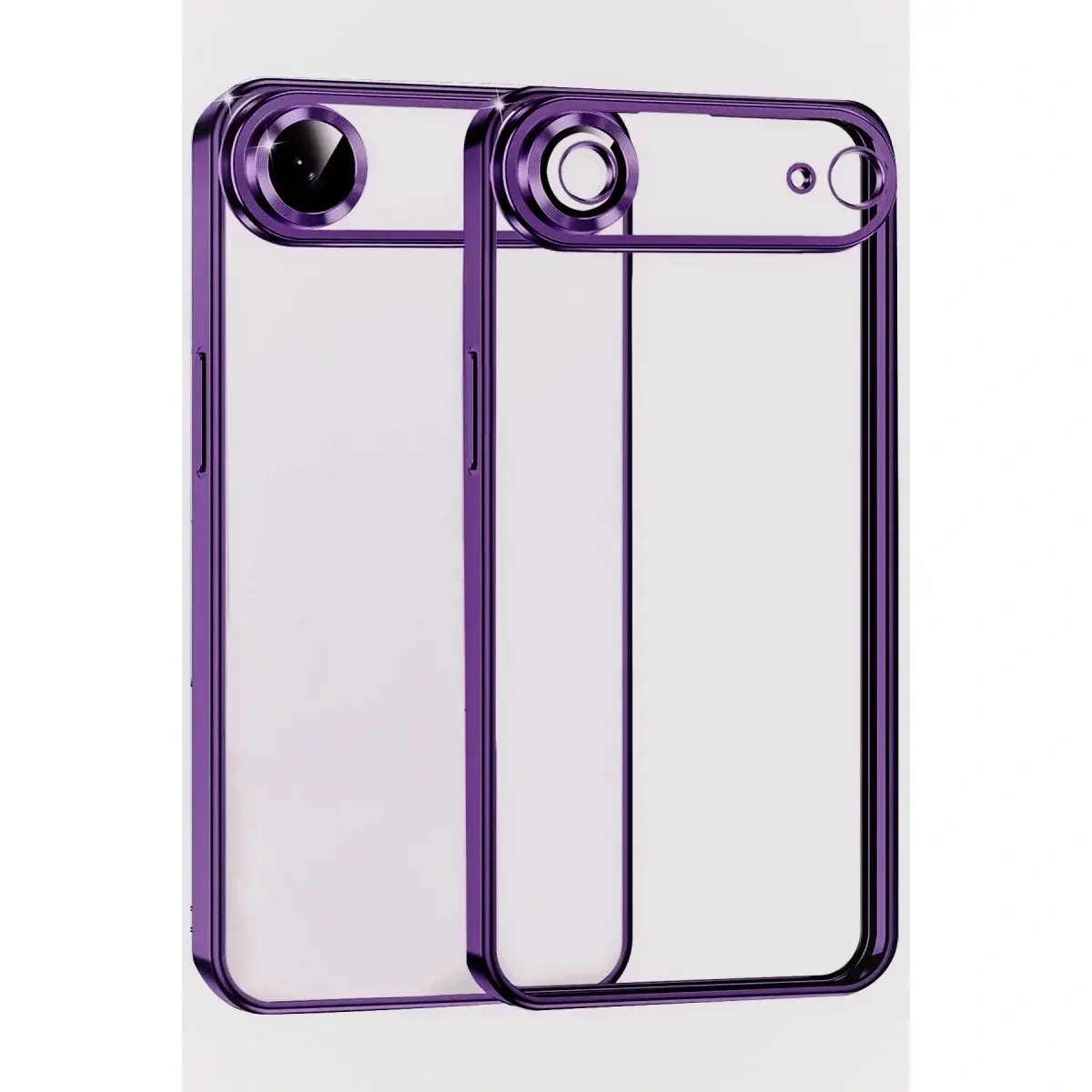 İphone 17 Air Razer Lensli Silikon - Açık Mor