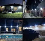 100 Led DIŞ Mekan Solar Aydınlatma Fotoselli Solar Lamba Hareket Sensörlü-5