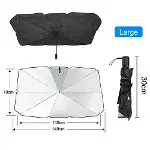 Araba Güneş Gölge Koruyucu Şemsiye Oto Ön Cam Güneşlik(145cm*79cm)-3