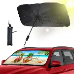 Araba Güneş Gölge Koruyucu Şemsiye Oto Ön Cam Güneşlik(145cm*79cm)-4