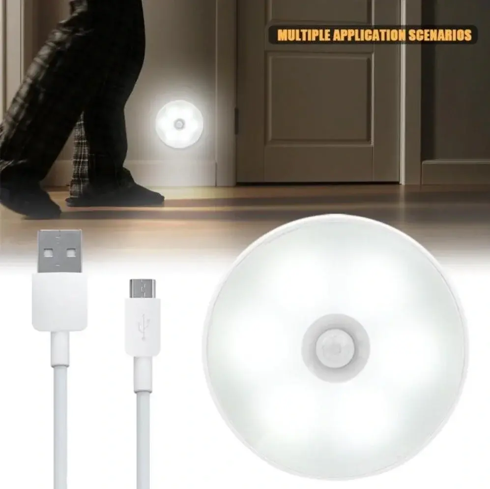 Hareket Sensörlü Usb Şarjlı Led Işık Lamba