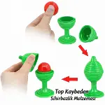 Yeşil Renk Sihirli Kupa Top Kaybetme Oyunu 7 cm-2