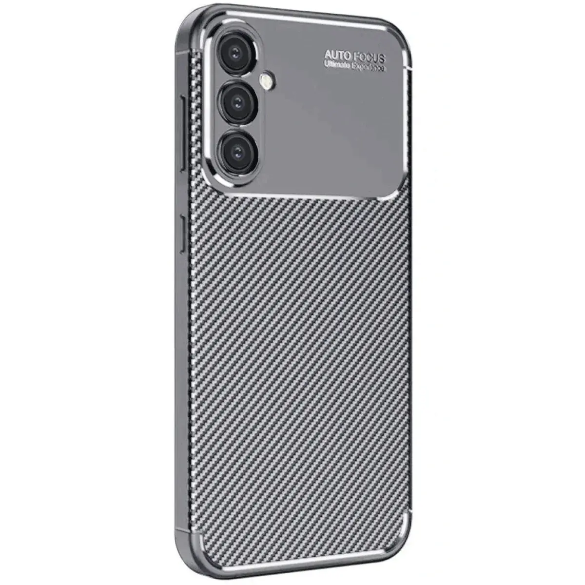 Samsung Galaxy A16 5g Kılıf Auto Focus Karbon Kapak - Gri