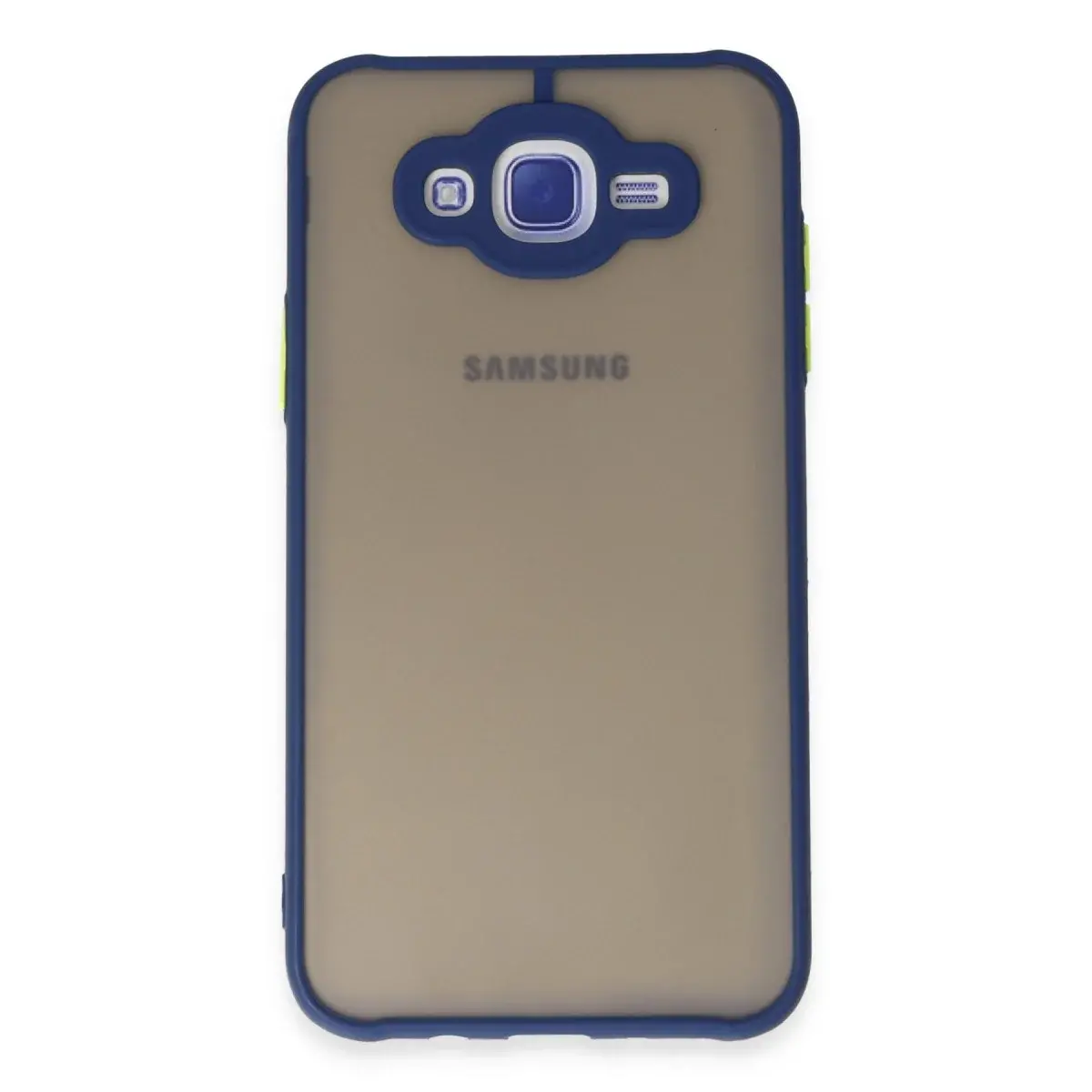 Samsung Galaxy J7 Kılıf Montreal Silikon Kapak - Lacivert