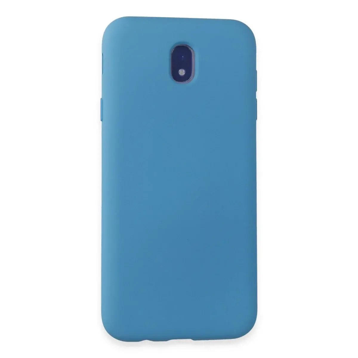 Samsung Galaxy J7 Pro / J730 Kılıf Nano İçi Kadife Silikon - Mavi