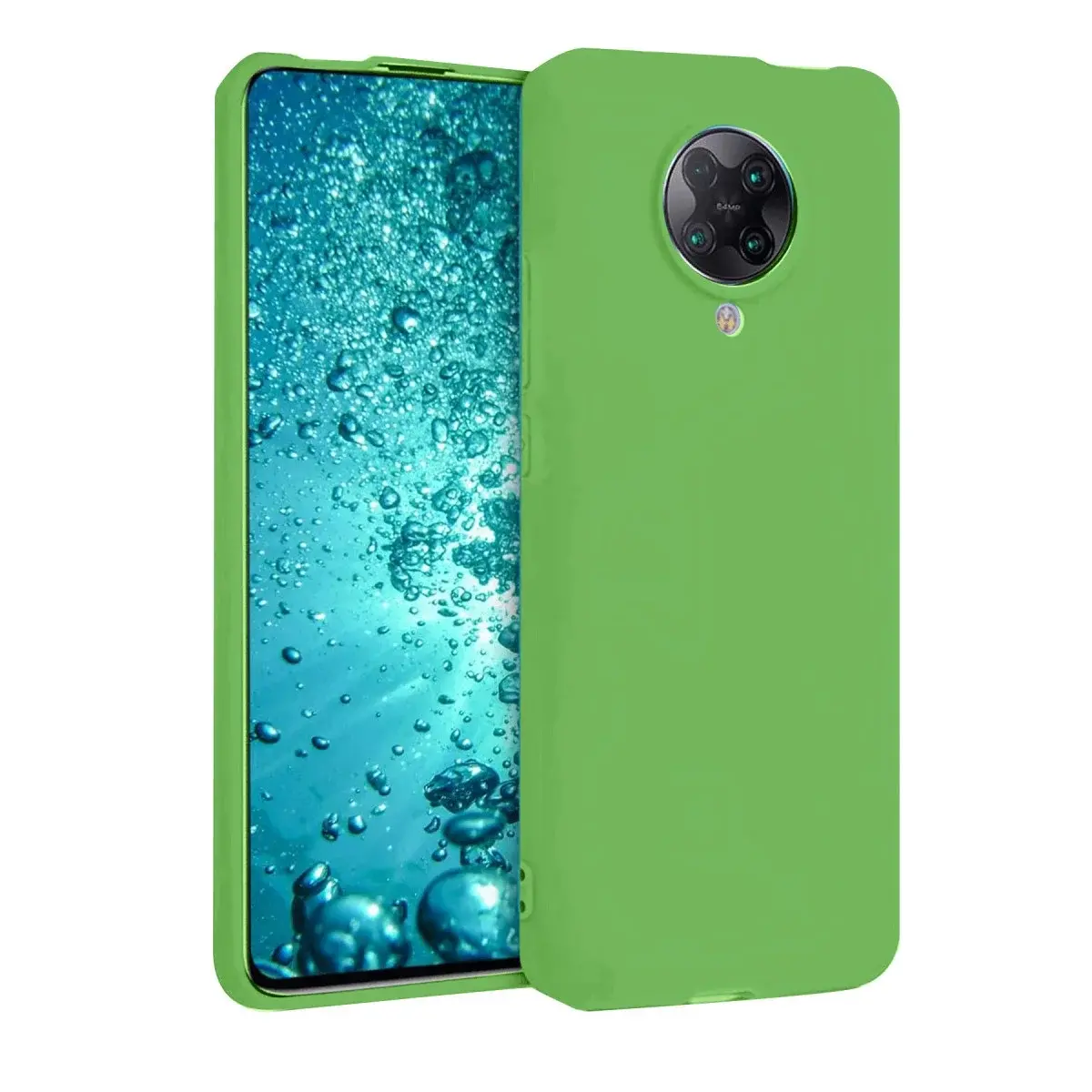 Xiaomi Redmi K30 Pro Kılıf Nano İçi Kadife Silikon - Yeşil