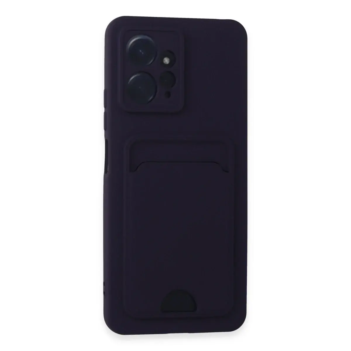 Xiaomi Redmi Note 12 4g Kılıf Kelvin Kartvizitli Silikon - Derin Mor