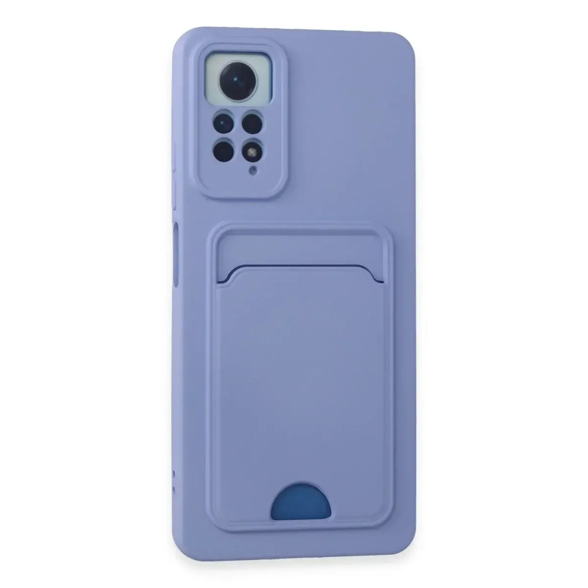 Xiaomi Redmi Note 12 Pro 4g Kılıf Kelvin Kartvizitli Silikon - Lila