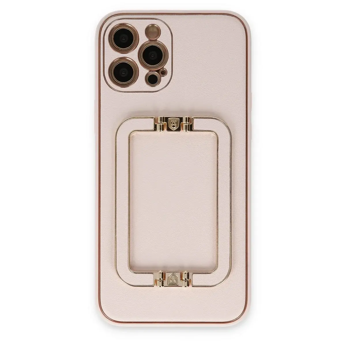 İphone 12 Pro Kılıf Coco Elit Kapak - Pudra