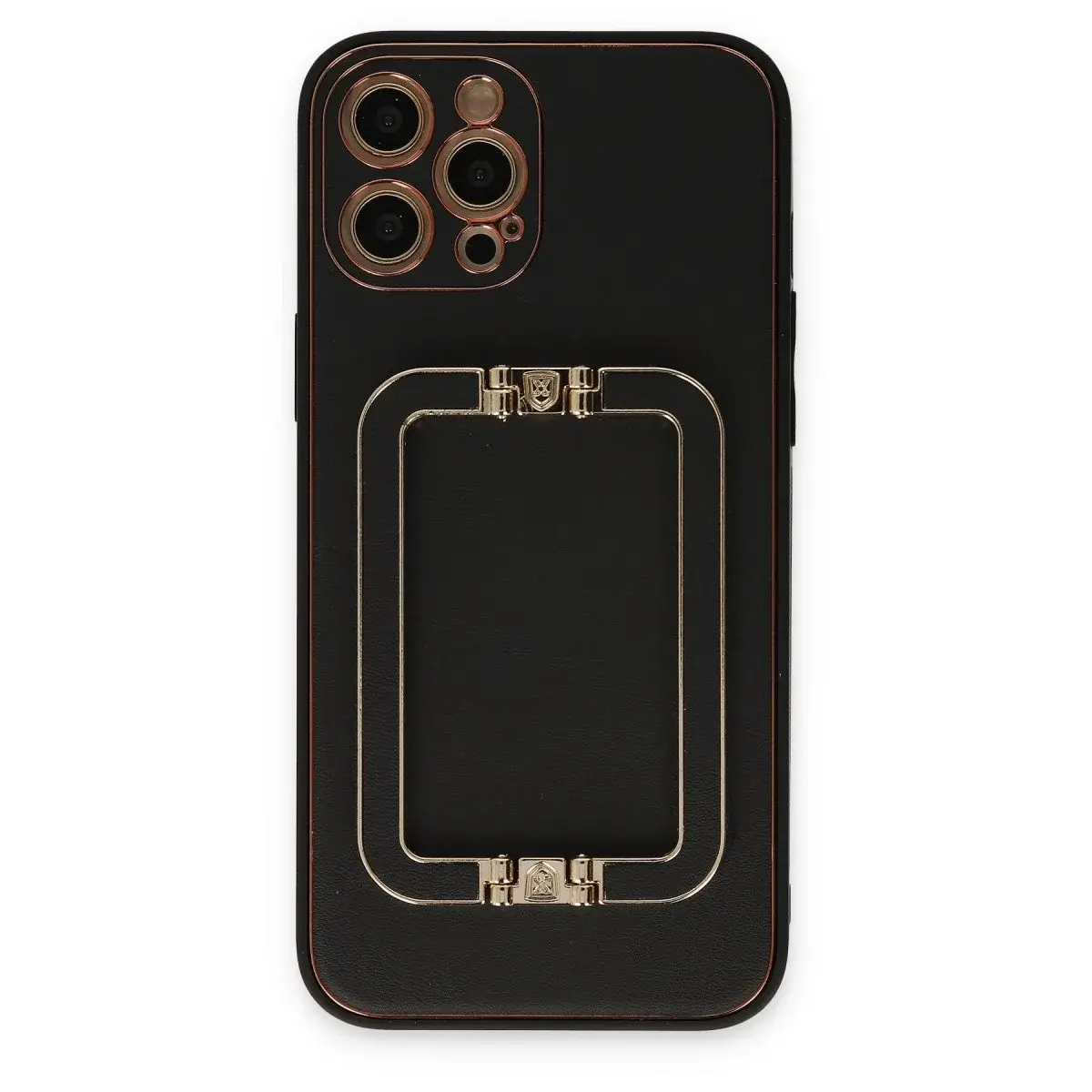 İphone 12 Pro Max Kılıf Coco Elit Kapak - Siyah