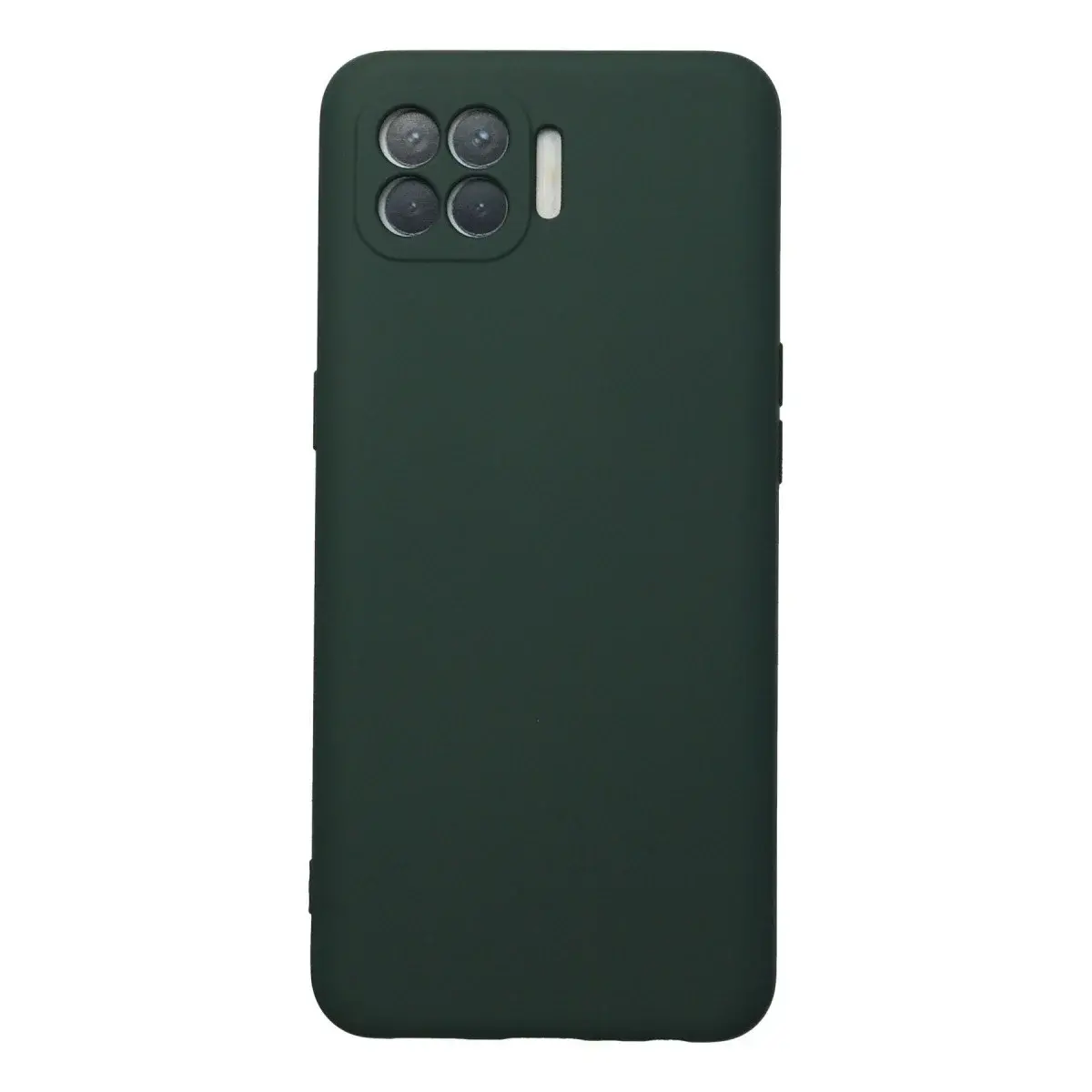 Oppo Reno 4 Lite Kılıf Nano İçi Kadife Silikon - Koyu Yeşil