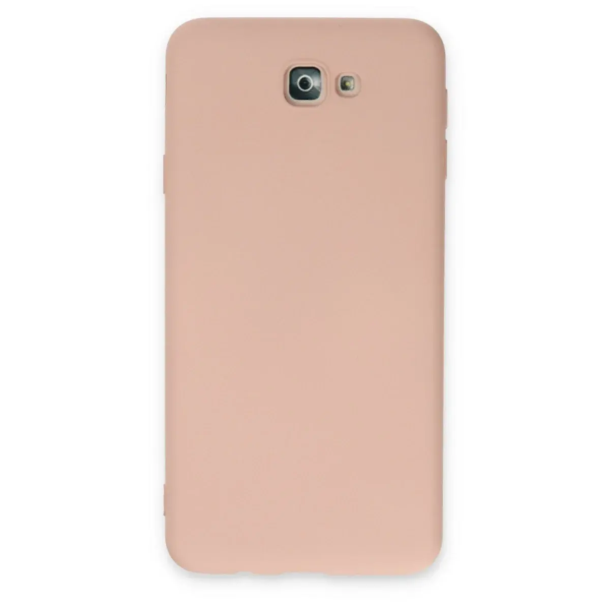 Samsung Galaxy J7 Prime Kılıf Nano İçi Kadife Silikon - Pudra