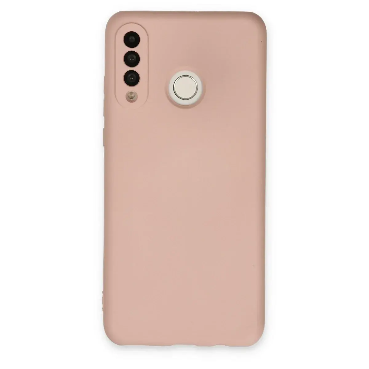 Huawei P30 Lite Kılıf Nano İçi Kadife Silikon - Pudra