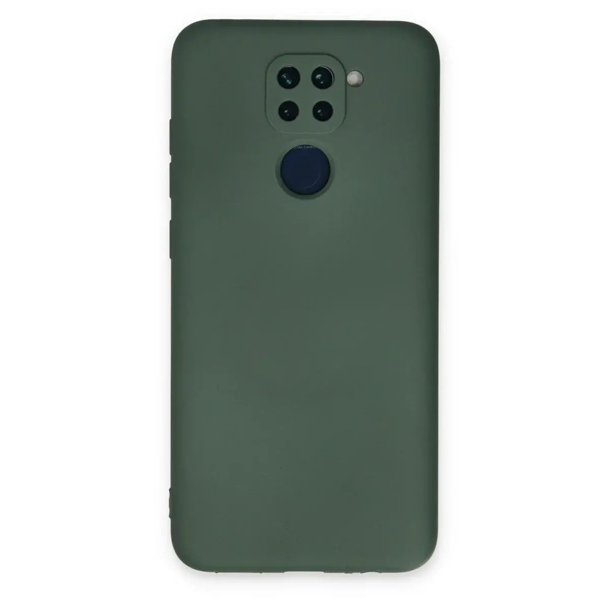 Xiaomi Redmi Note 9 Kılıf Nano İçi Kadife Silikon - Koyu Yeşil