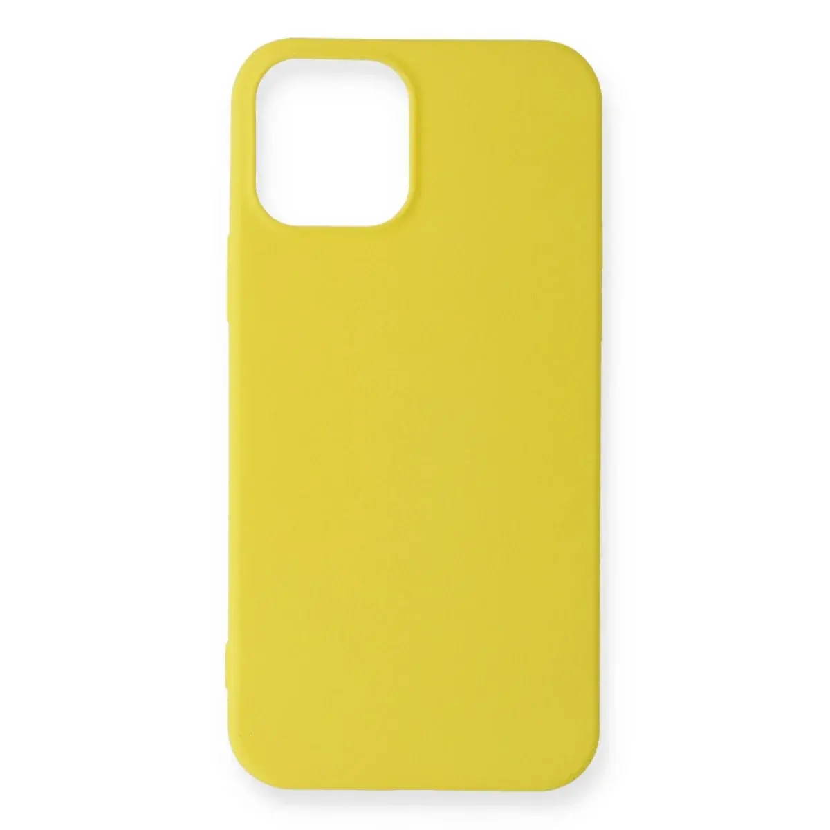 İphone 12 Mini Kılıf First Silikon - Sarı