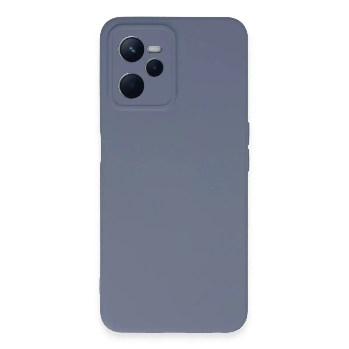 Realme C35 Kılıf Nano İçi Kadife Silikon - Gri