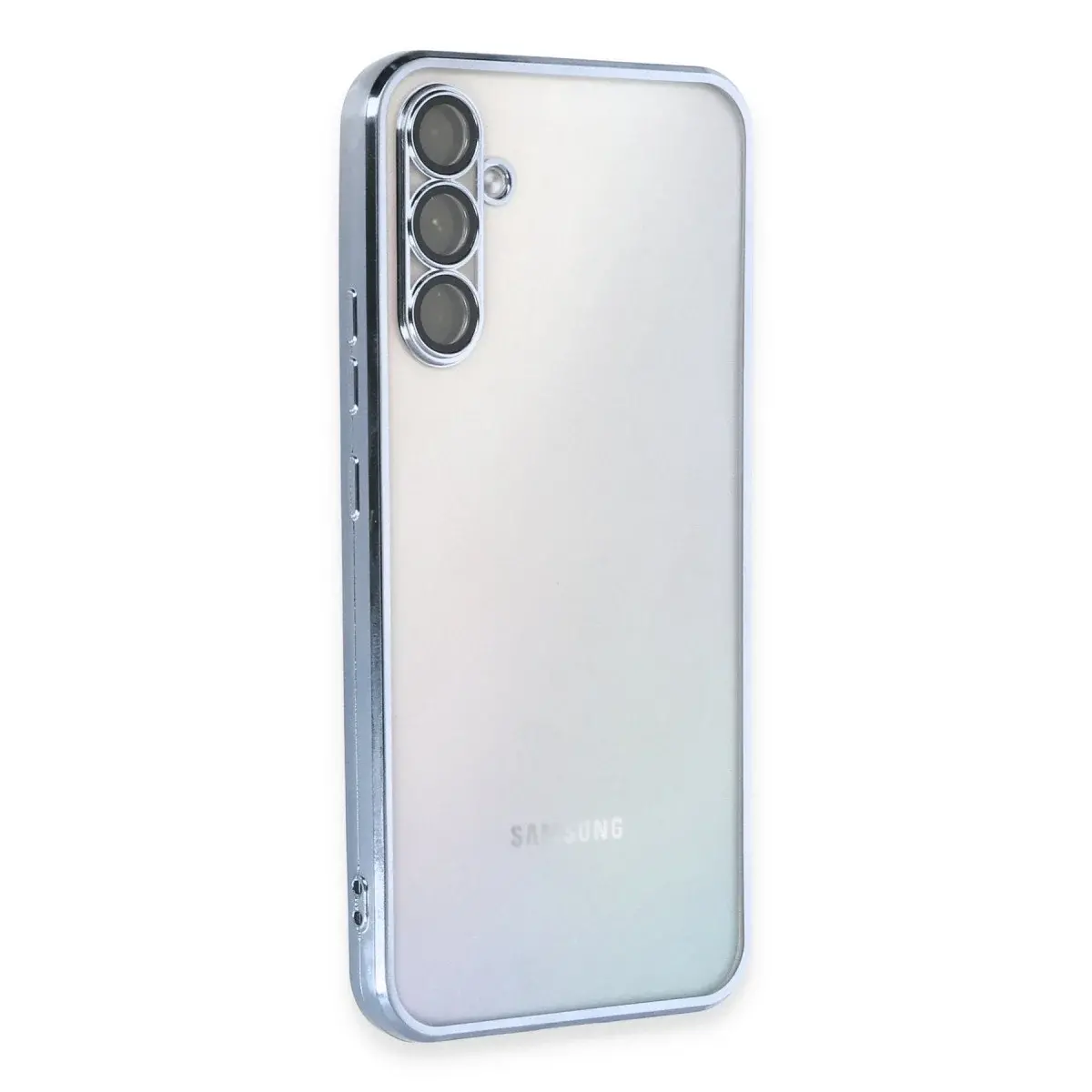 Samsung Galaxy A34 5g Kılıf Razer Lensli Silikon - Açık Mavi