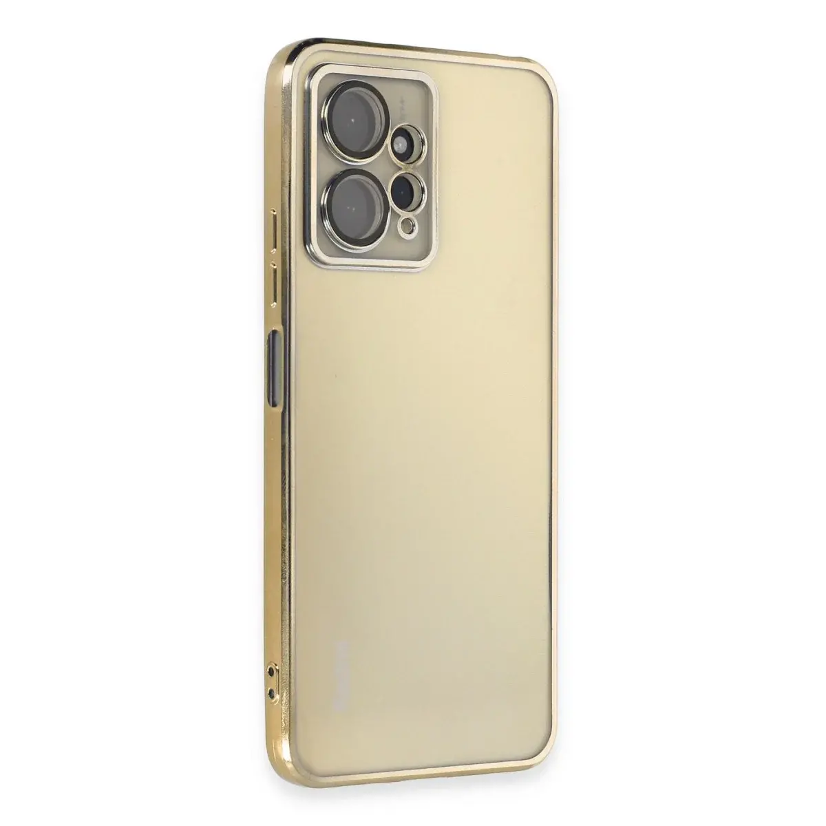 Xiaomi Redmi Note 12 4g Kılıf Razer Lensli Silikon - Gold