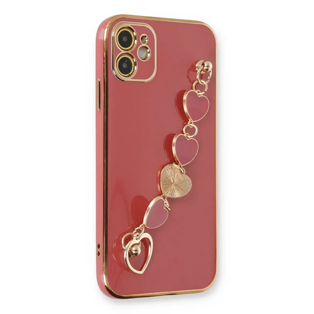 İphone 12 Kılıf Esila Silikon - Kırmızı