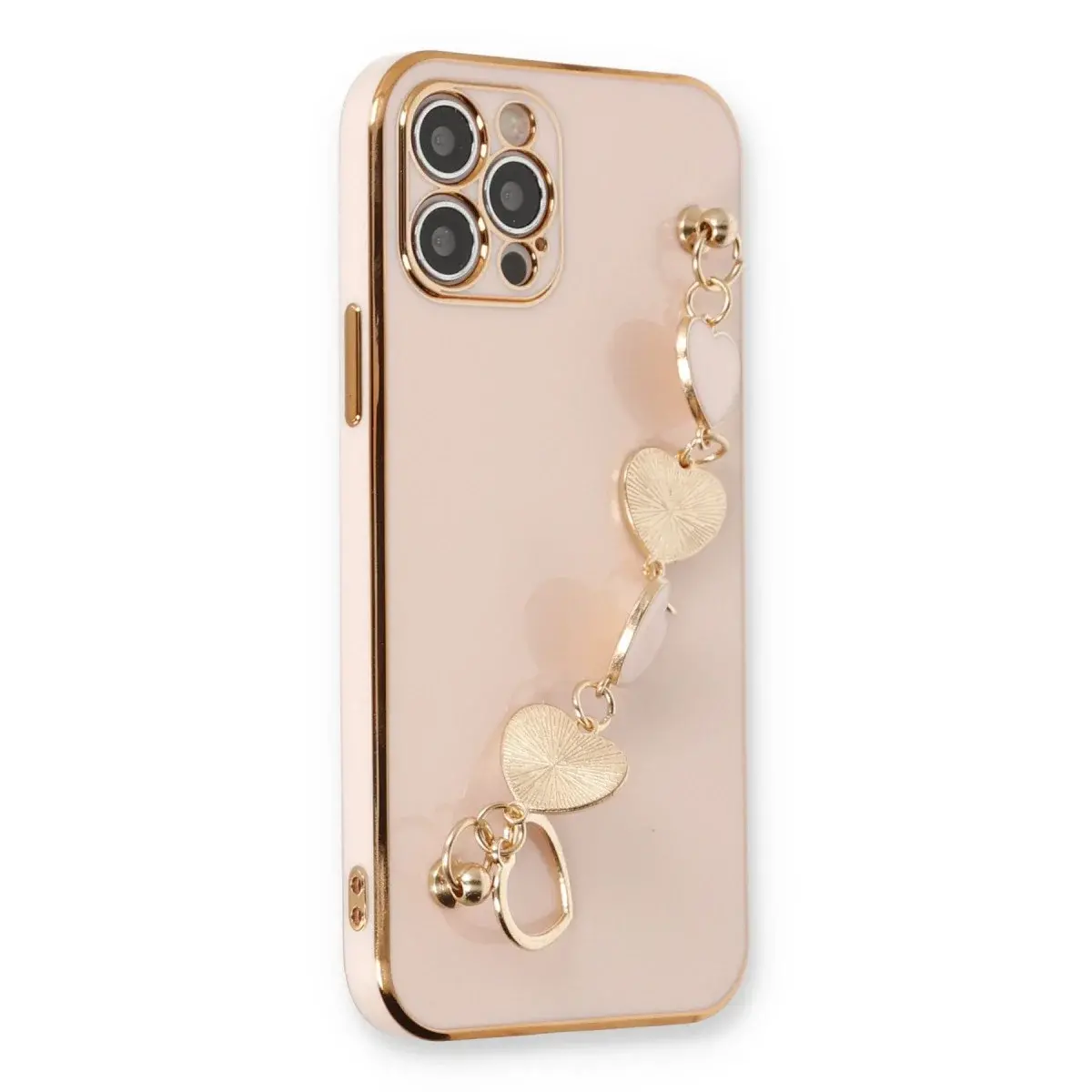 İphone 12 Pro Max Kılıf Esila Silikon - Pudra