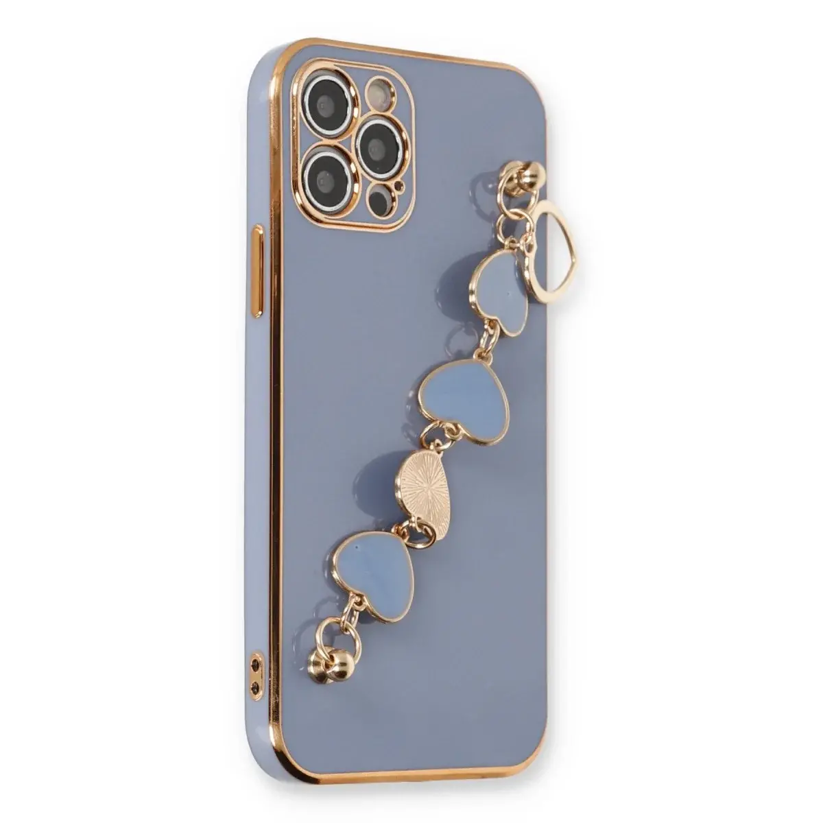 İphone 12 Pro Max Kılıf Esila Silikon - Gri