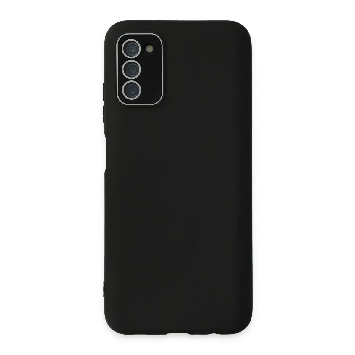 Samsung Galaxy A03s Kılıf Lansman Glass Kapak - Siyah