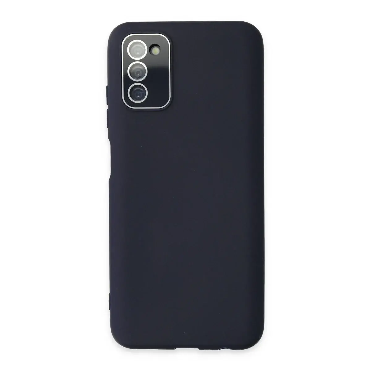 Samsung Galaxy A03s Kılıf Lansman Glass Kapak - Lacivert