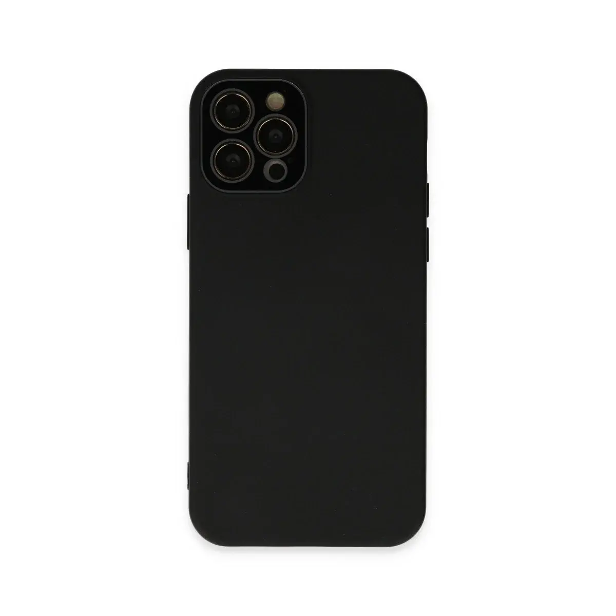 İphone 12 Pro Kılıf Lansman Glass Kapak - Siyah