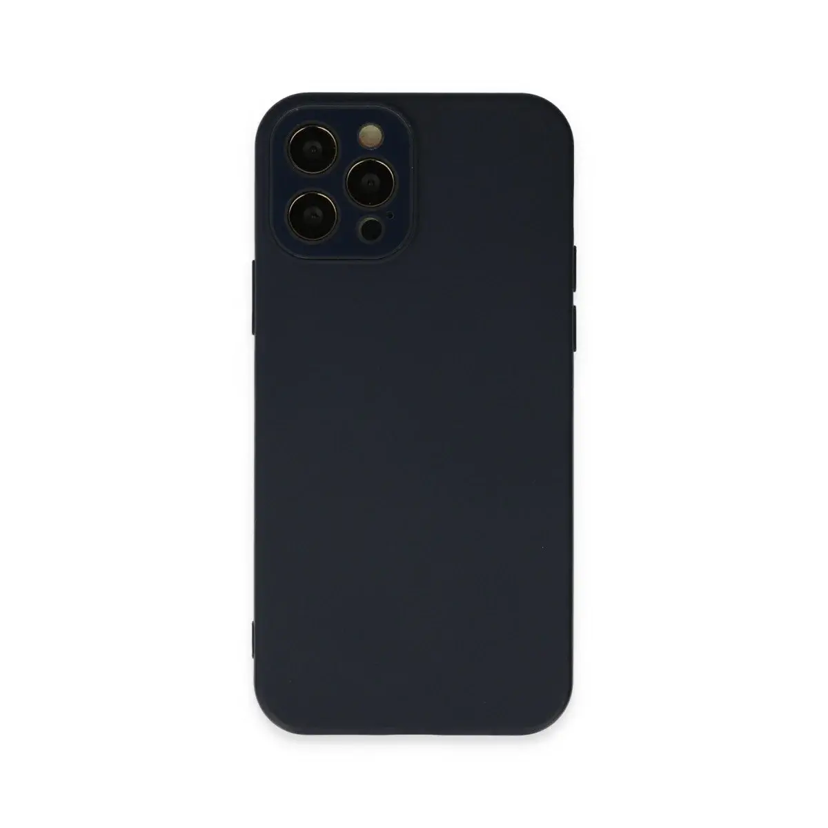 İphone 12 Pro Kılıf Lansman Glass Kapak - Lacivert
