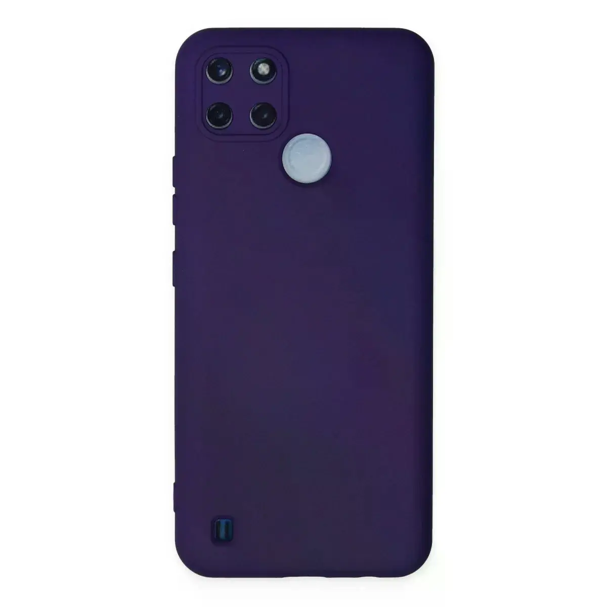 Realme C25y Kılıf Nano İçi Kadife Silikon - Mor