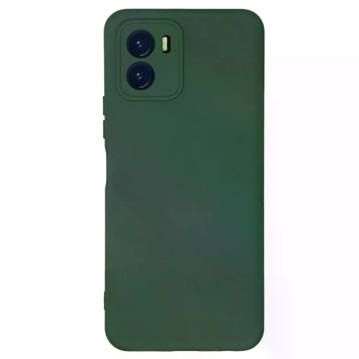 Vivo Y15s Kılıf Nano İçi Kadife Silikon - Koyu Yeşil