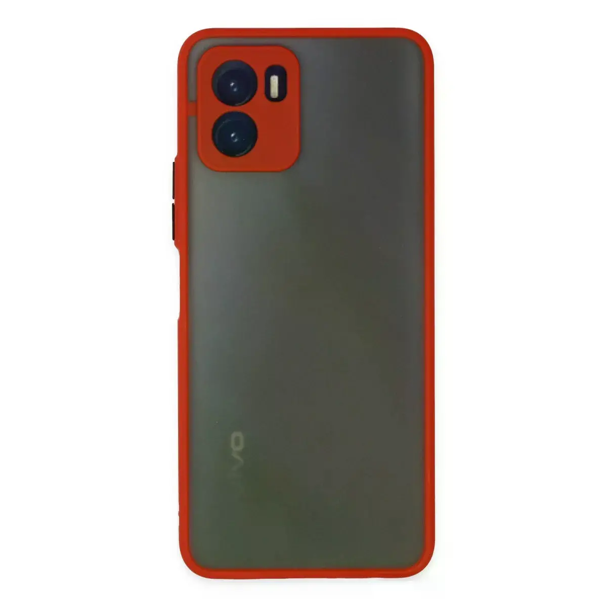 Vivo Y15s Kılıf Montreal Silikon Kapak - Kırmızı