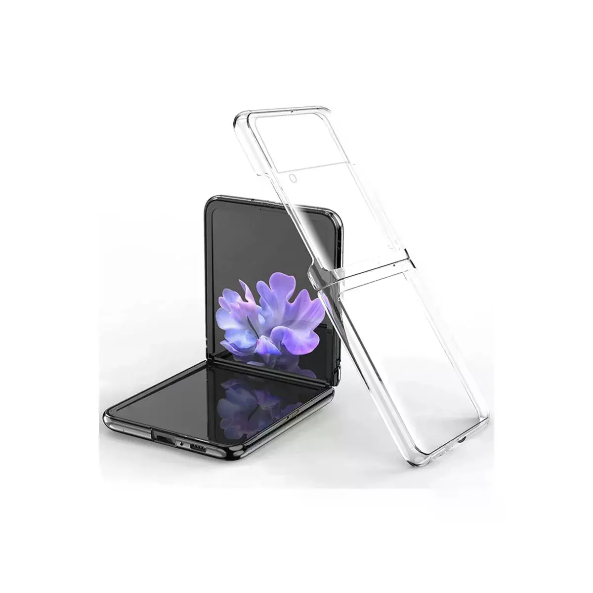 Samsung Galaxy Z Flip 3 Kılıf Fold Tpu Silikon - Şeffaf