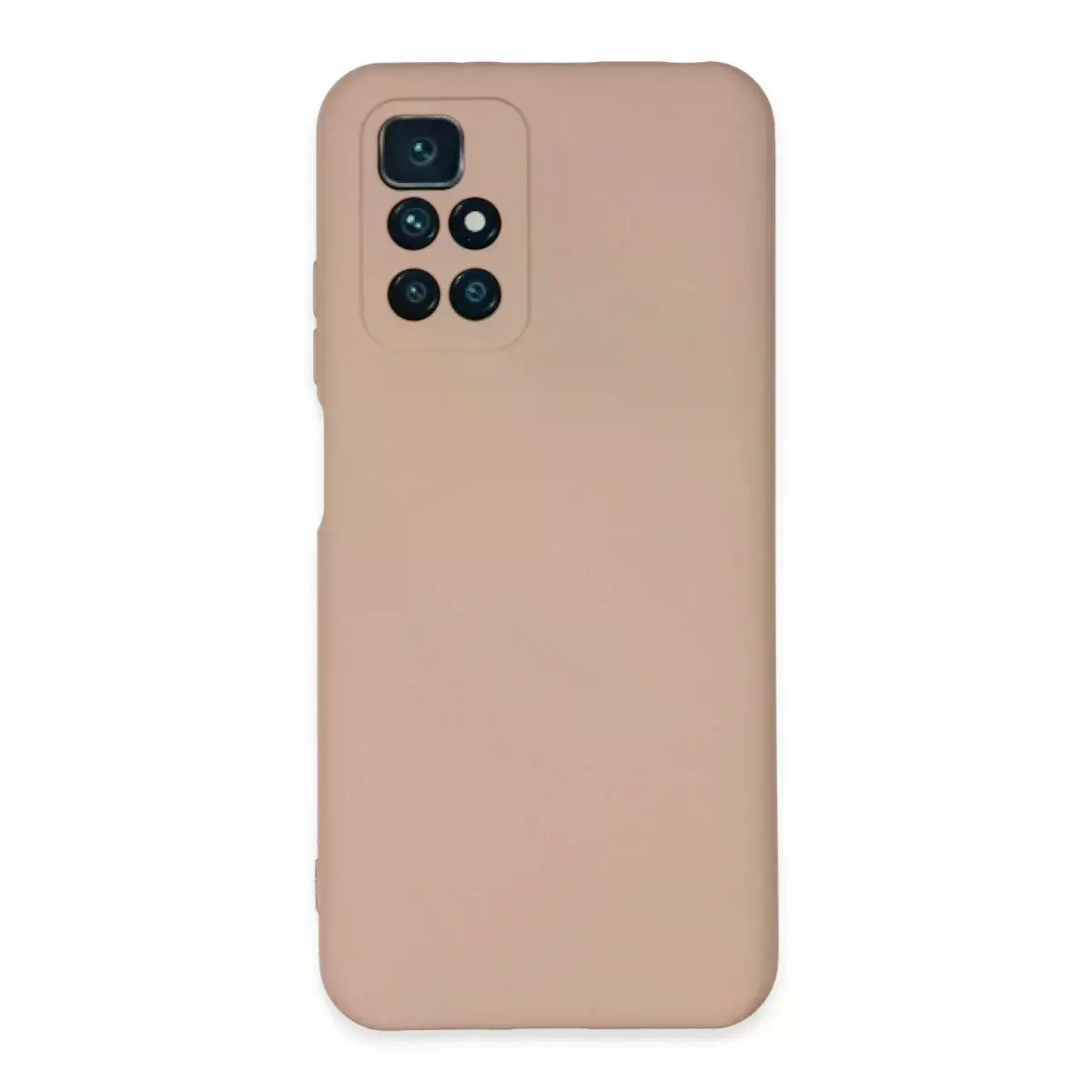 Xiaomi Redmi 10 2022 Kılıf Nano İçi Kadife Silikon - Pudra