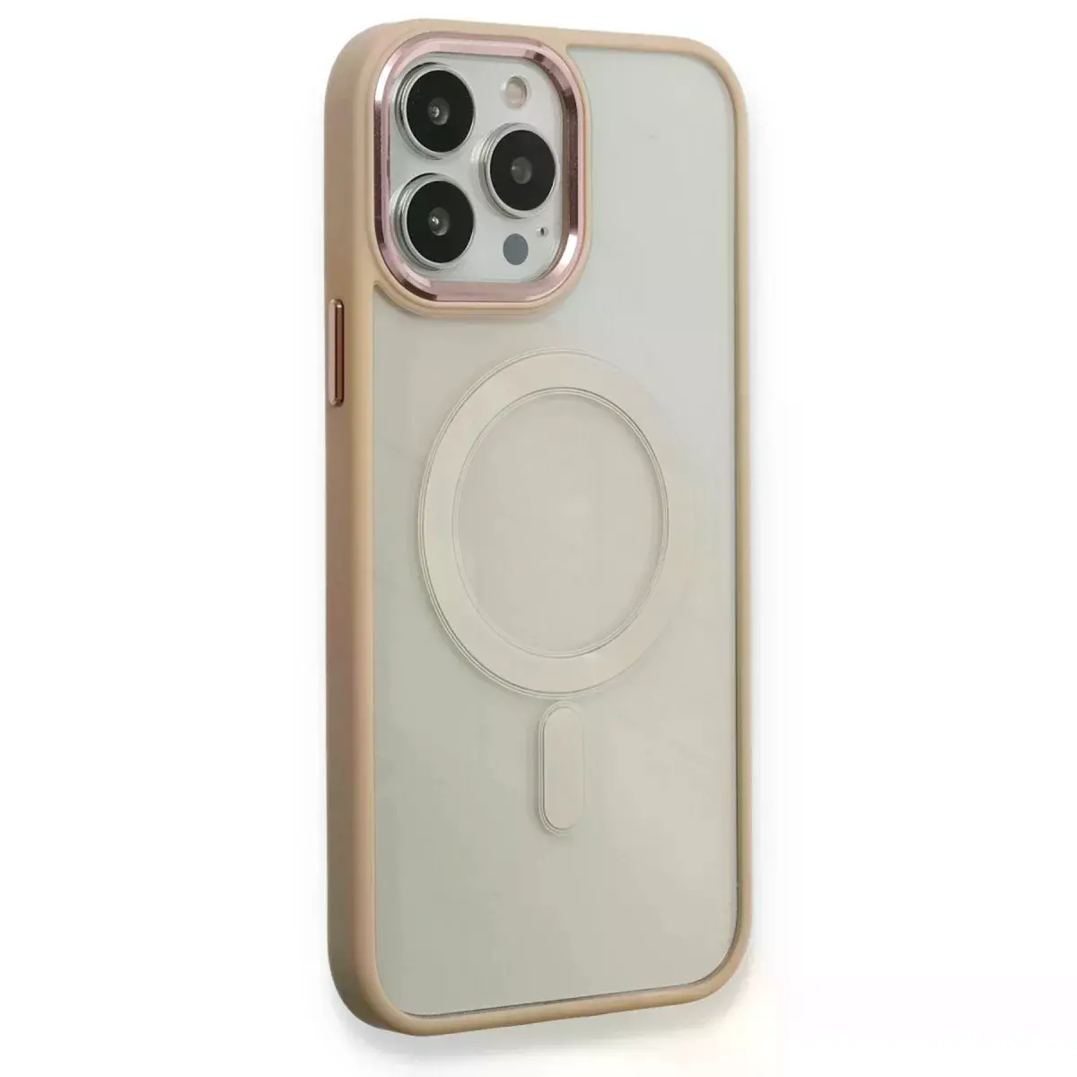 İphone 13 Pro Kılıf Room Magneticsafe Silikon - Pudra