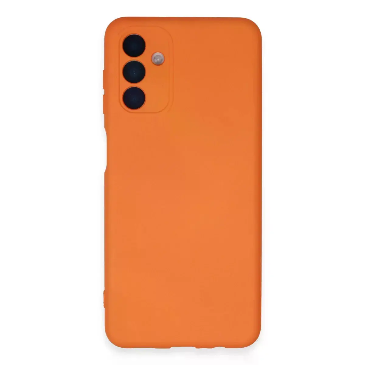 Samsung Galaxy A24 4g Kılıf Nano İçi Kadife Silikon - Turuncu