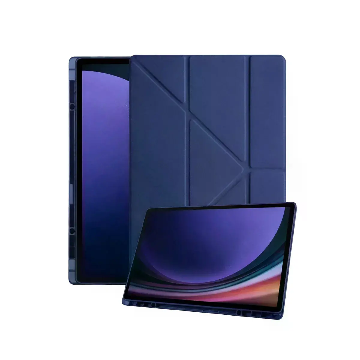 Samsung Galaxy Tab A11 Plus Kalemlikli Mars Tablet Kılıfı - Lacivert