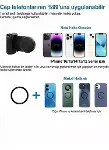 Bluetooth Manyetik Telefon Yapıştırma Kavrama Halka Dolgu Işığı ile Magsafe Selfie Klips-5