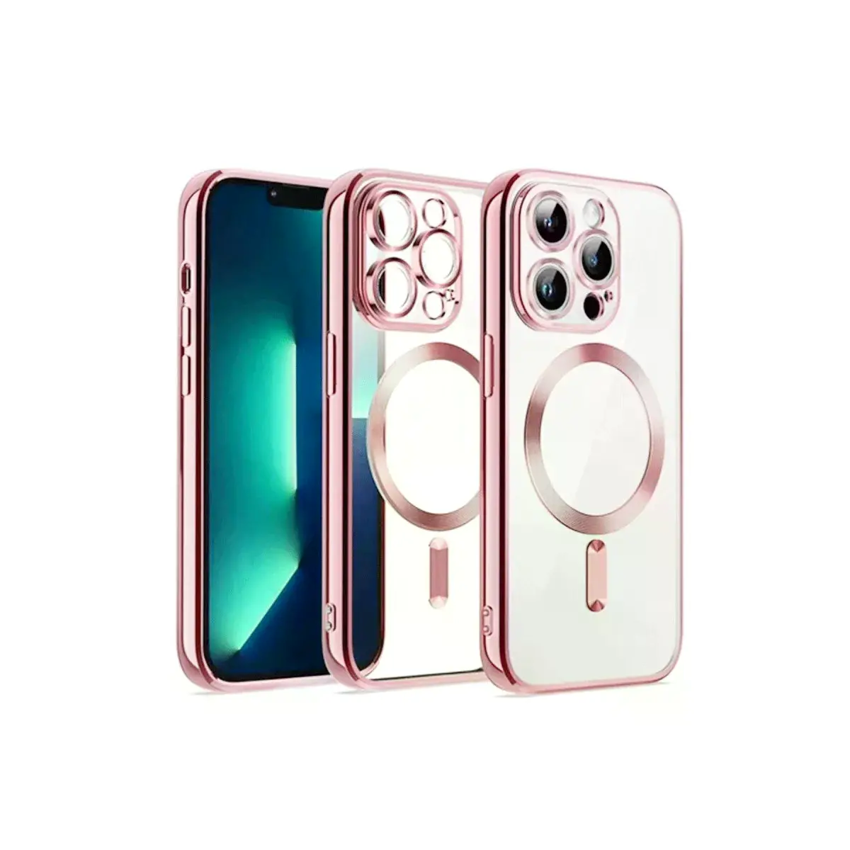 İphone 13 Pro Max Kılıf Kross Magneticsafe Kapak - Rose