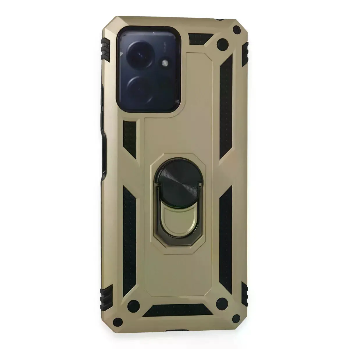Xiaomi Redmi Note 12 4g Kılıf Sofya Yüzüklü Silikon Kapak - Gold