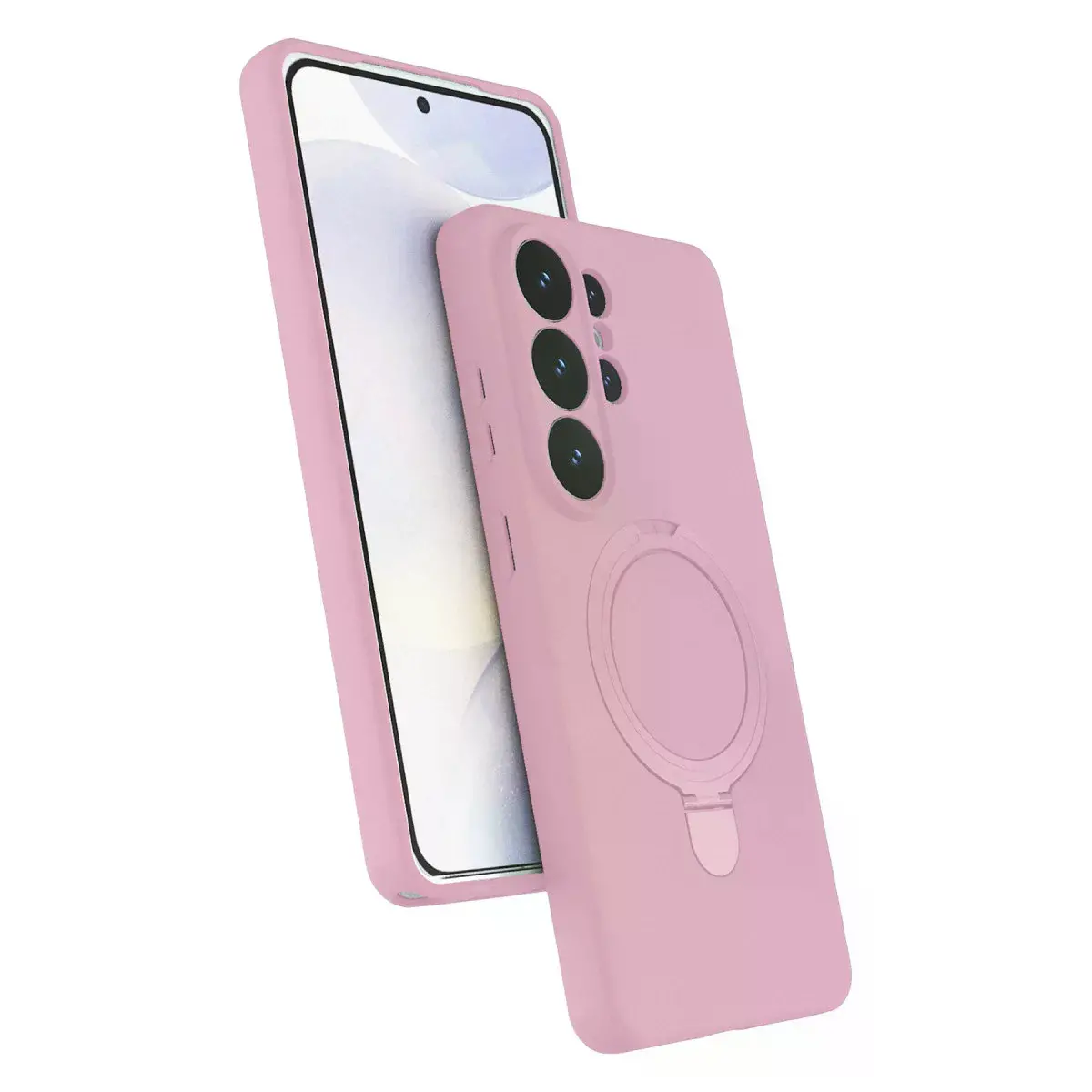 Samsung Galaxy S26 Ultra Regal Magsafe Standlı Kapak - Açık Pembe
