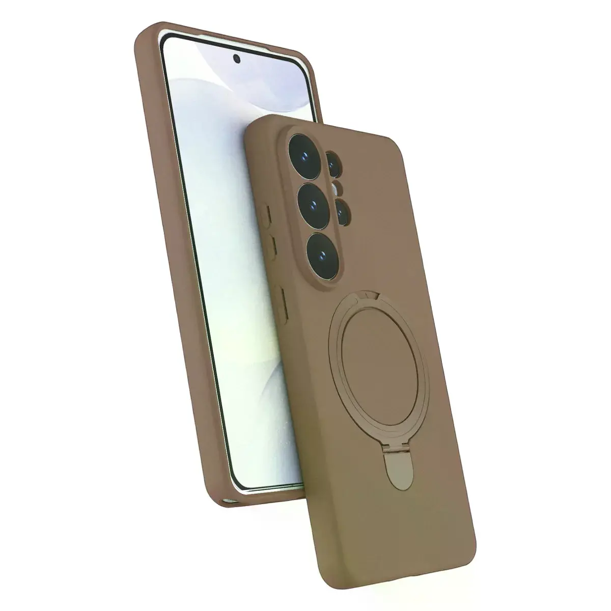 Samsung Galaxy S26 Ultra Regal Magsafe Standlı Kapak - Çöl Titanyum