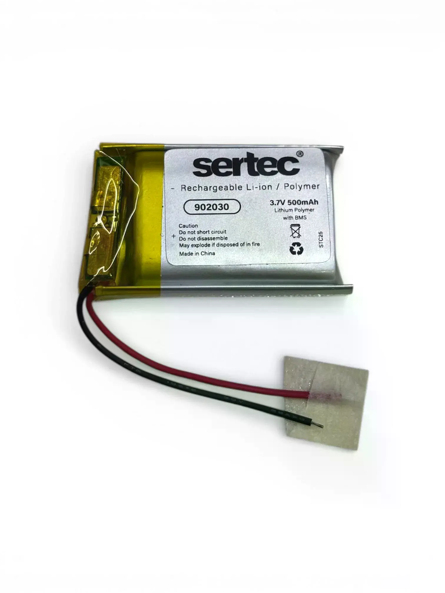 902030 3.7v 500 Mah Li-polymer Pil (devreli/1.5a)