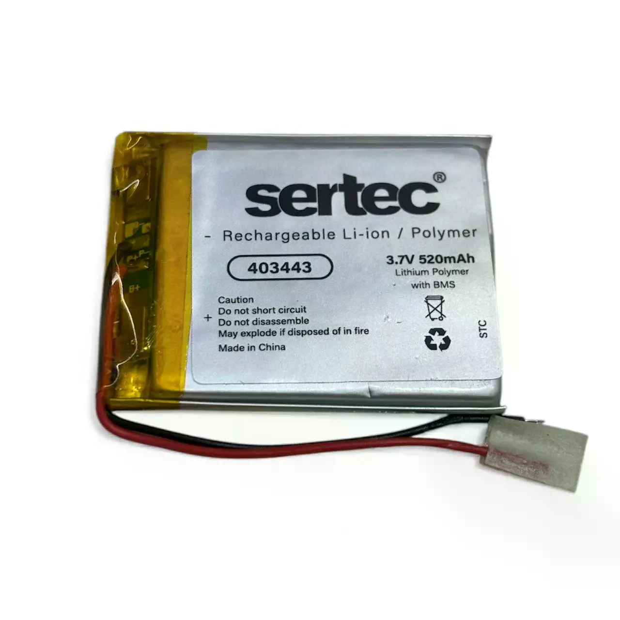 403443 3.7v 520 Mah Li-polymer Pil (devreli/1.5a)