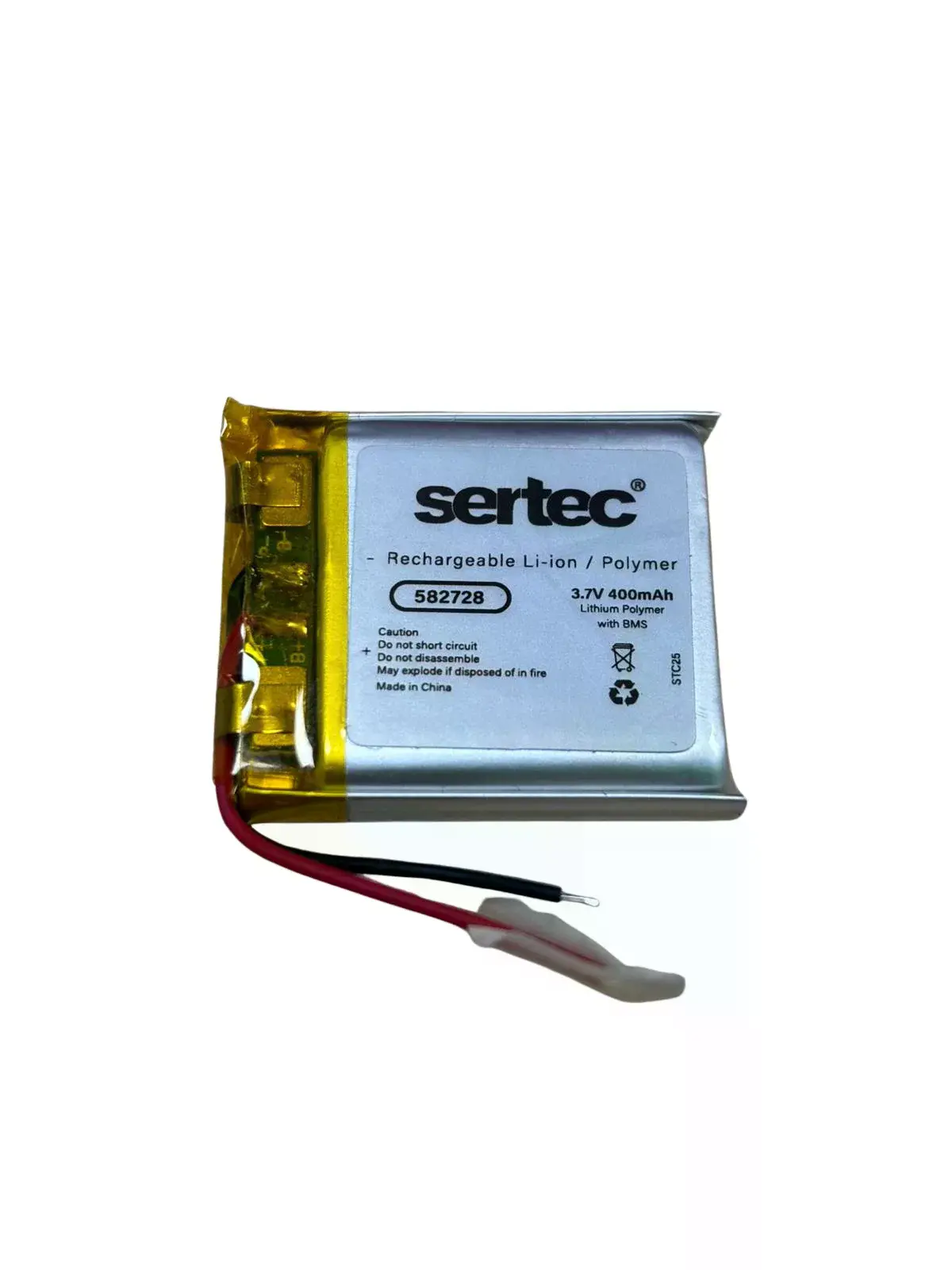 582728 3.7v 400 Mah Li-polymer Pil (devreli/1.5a)