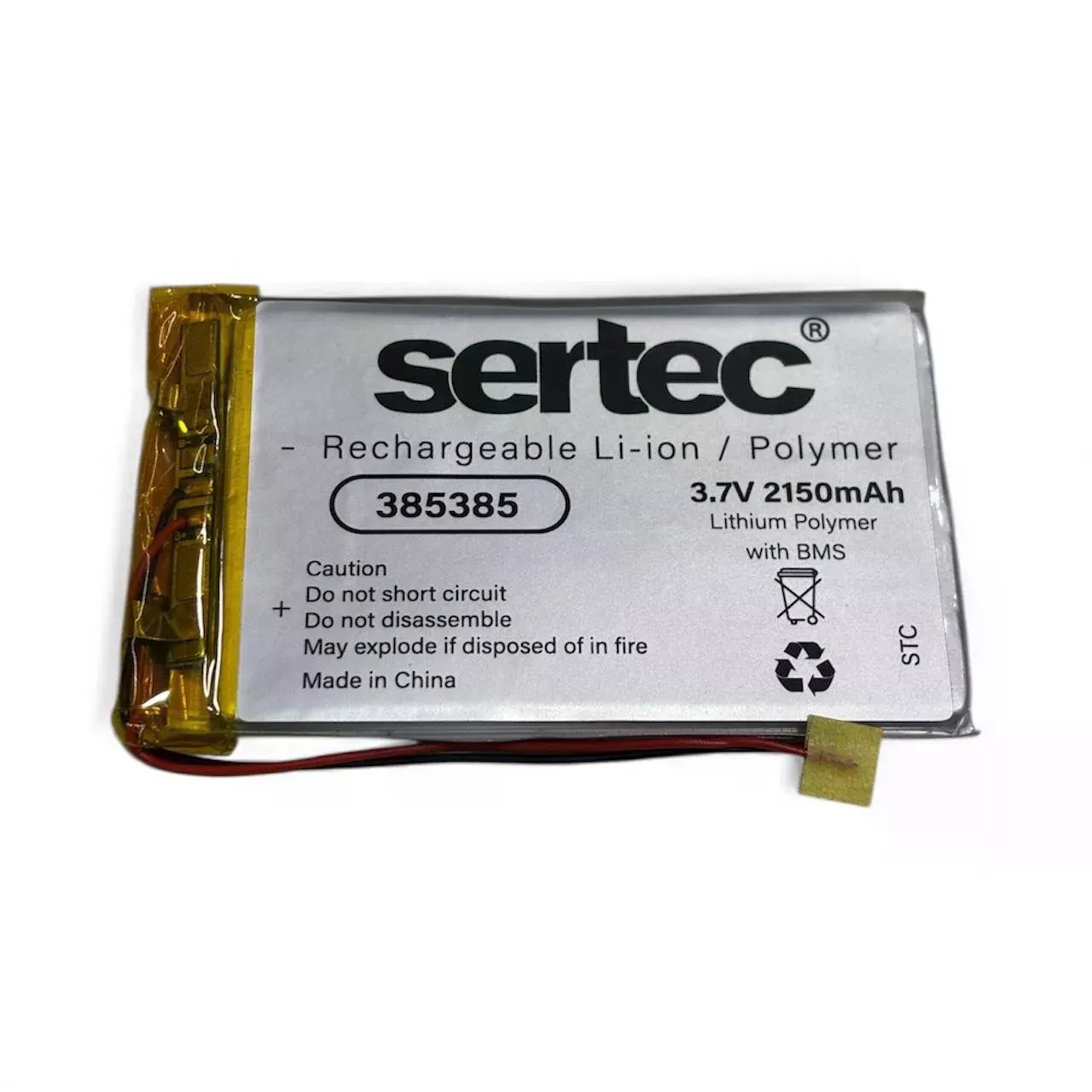 385385 3.7v 2150 Mah Li-polymer Pil (devreli/1.5a)